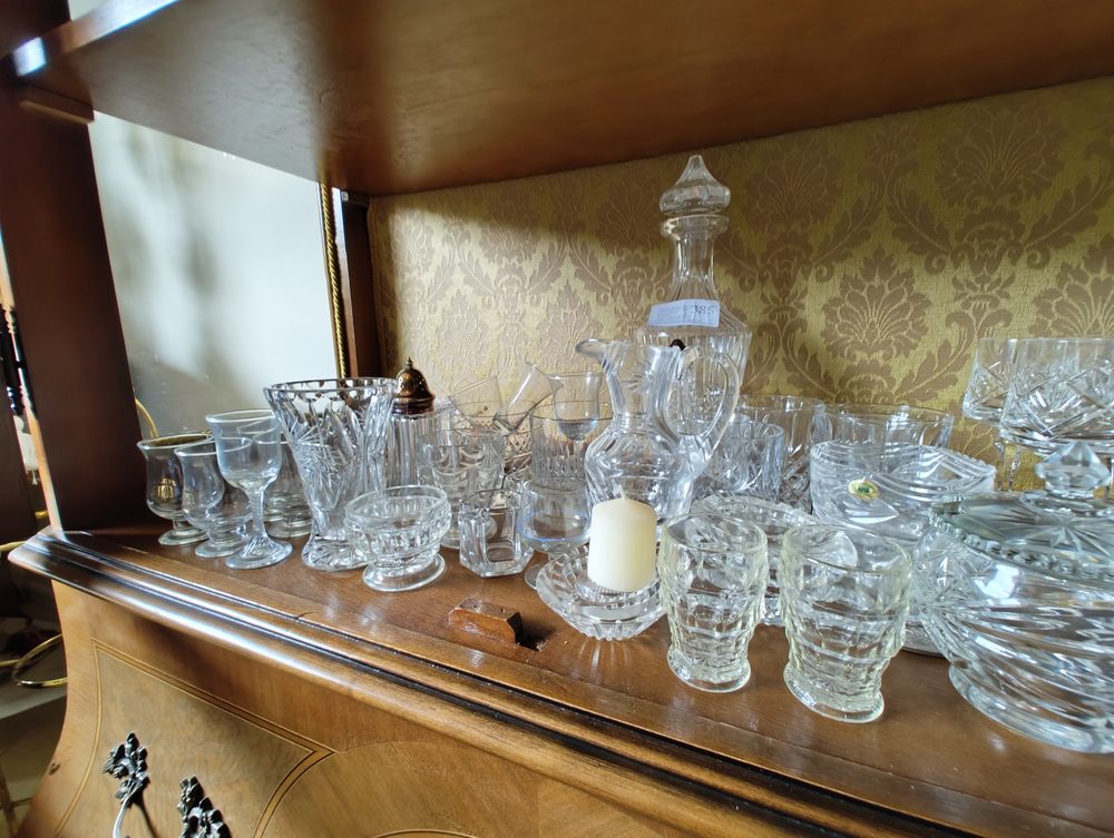 Italian inlaid display cabinet