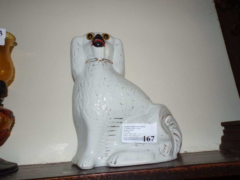 Pair of Victorian Staffordshire dogs