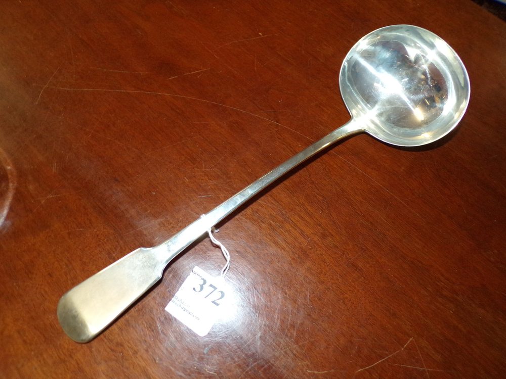Large silver ladle London 1818, 223g
